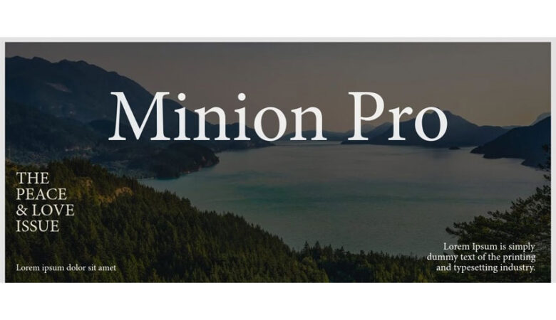 Minion Pro Font