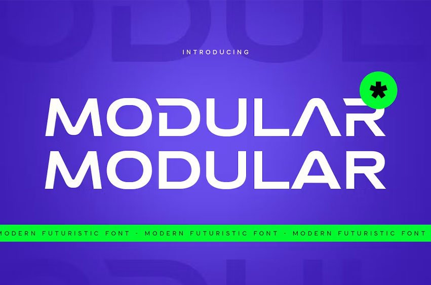 Modular Font