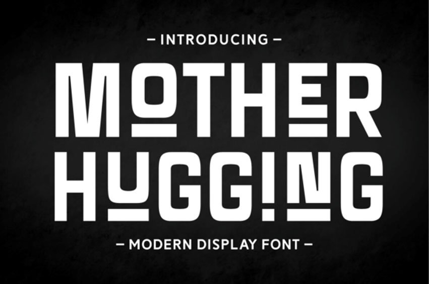 Mother Hugging Font