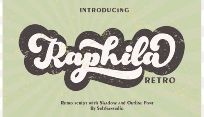 Raphila Retro Font