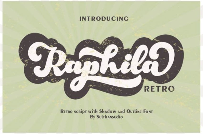 Raphila Retro Font