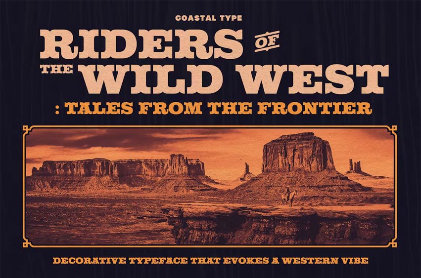 Riders of the Wild West Font