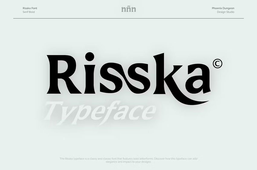 Risska Typeface Font