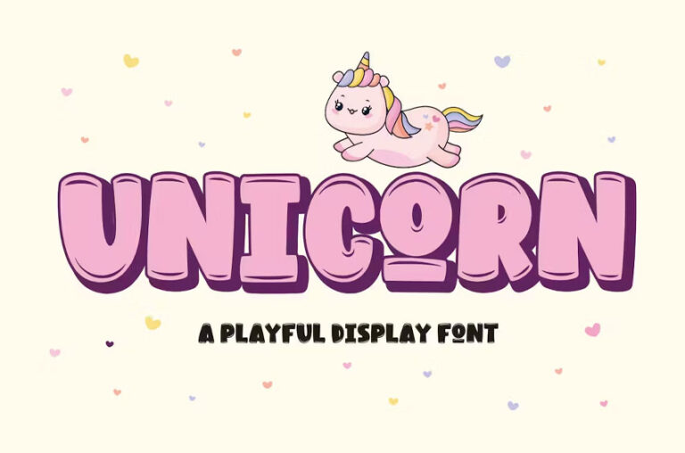 Unicorn Font - Creative Fonts