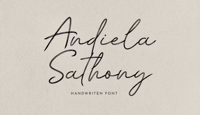 Andiela Sathony Font