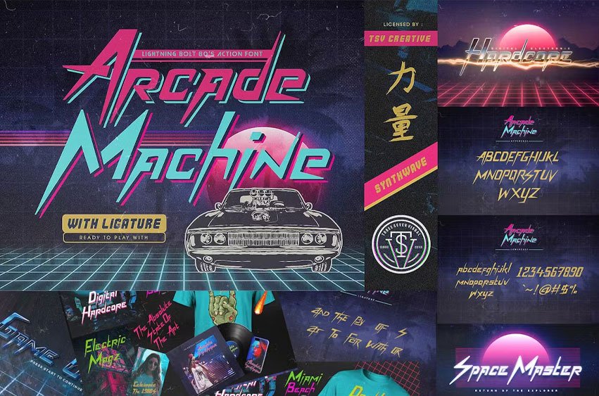 Arcade Machine 80's Font