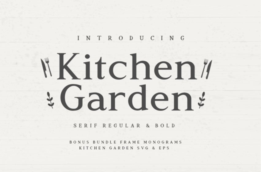 Kitchen Garden Font