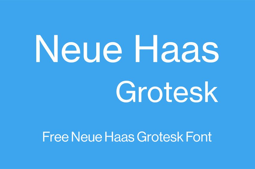 Neue Haas Grotesk Font