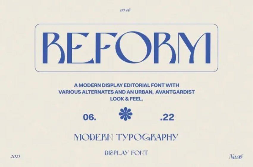 Reform Font
