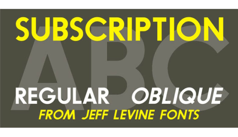 Subscription Jnl Font