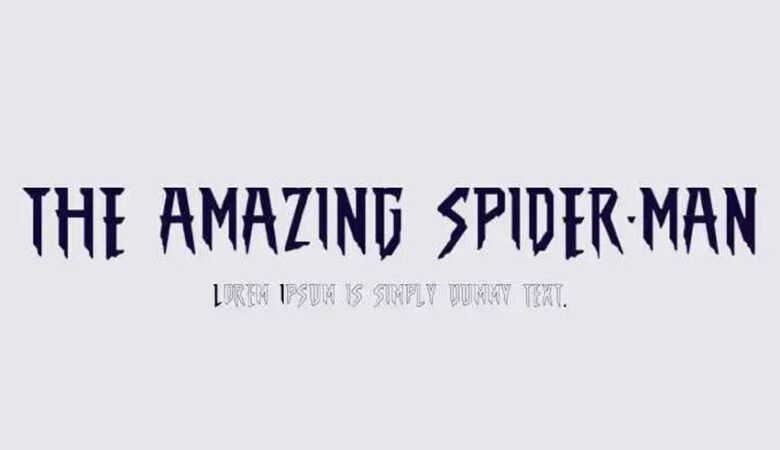 The Amazing Spider Man Font