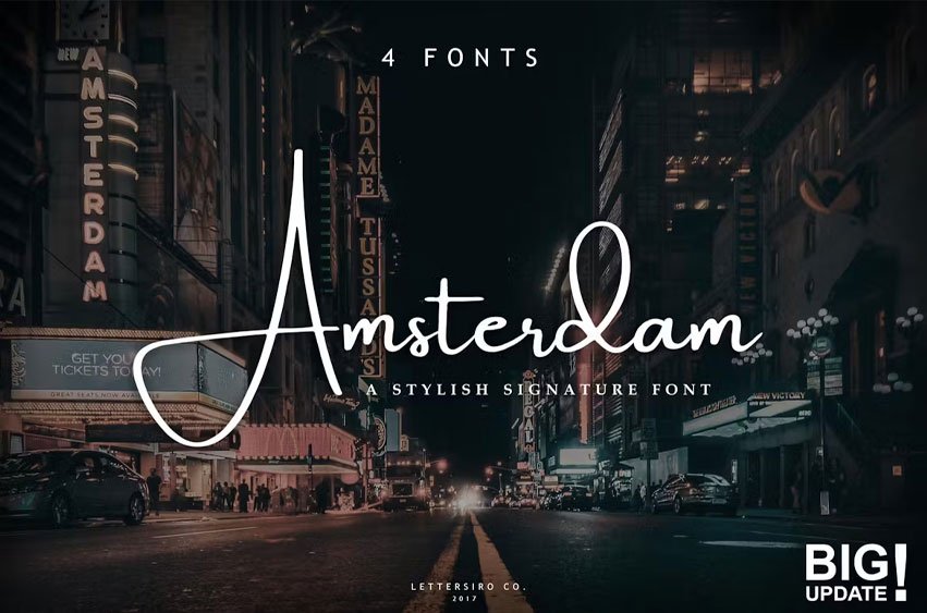 Amsterdam Stylish Font