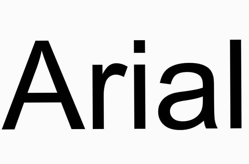 Arial Font