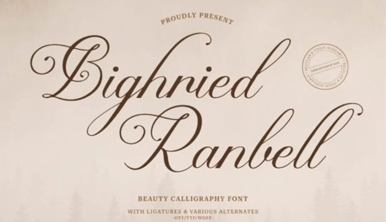 Bighried Ranbell Font