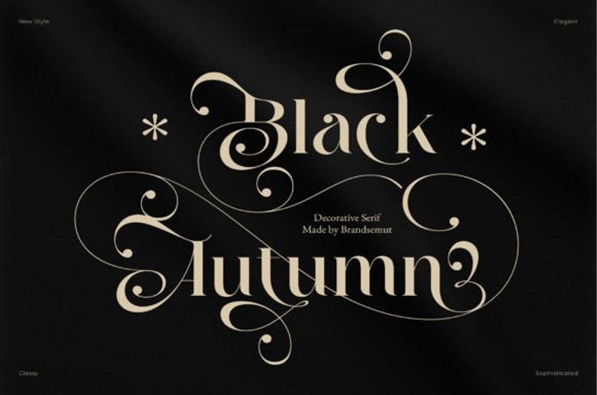 Black Autumn Font
