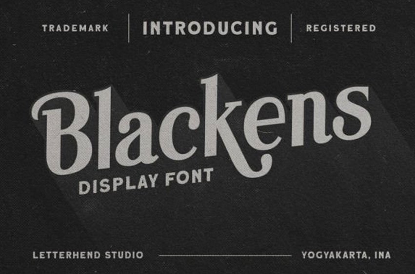 Blackens Font
