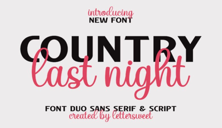 Country Last Night Font