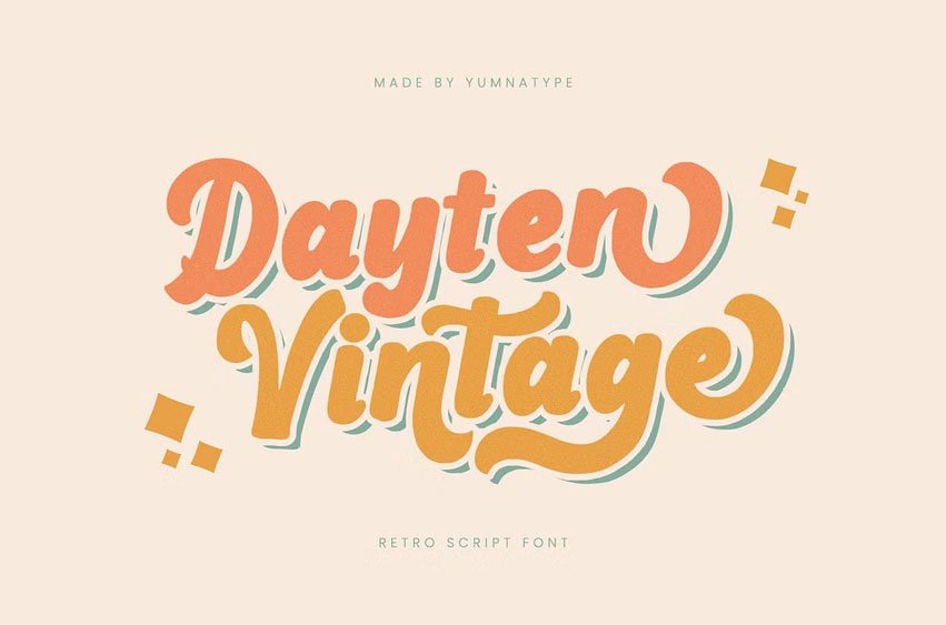 Dayten Vintage Font