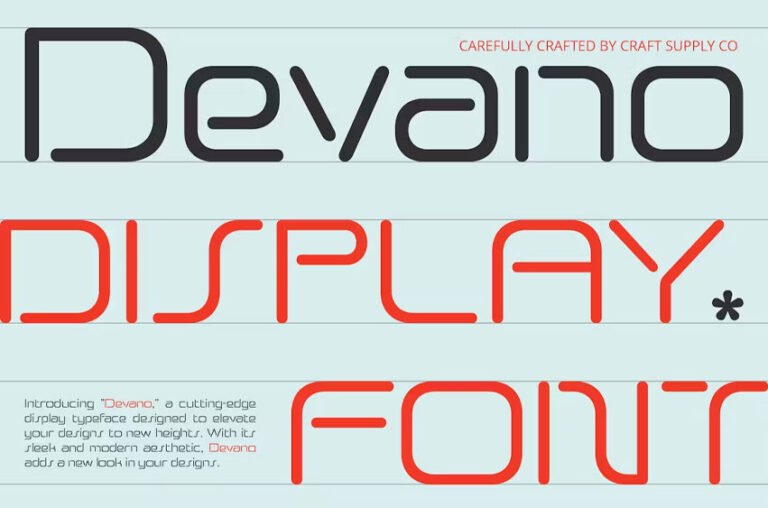 Devano Font - Creative Fonts
