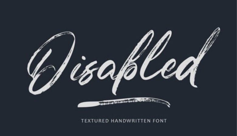 Disabled Font