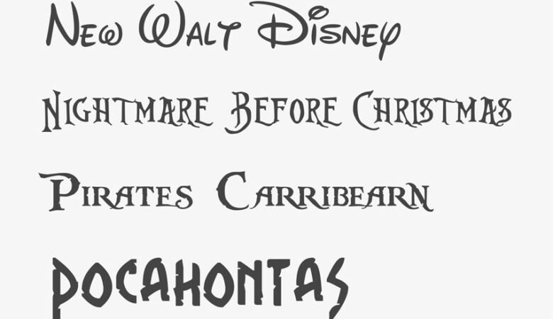 Disney Font Family