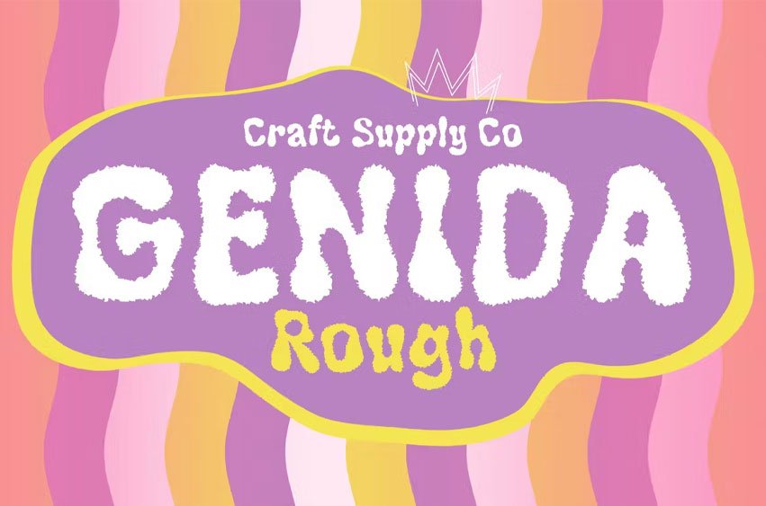 Genida Rough Font