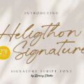 Heligthon Signature Font