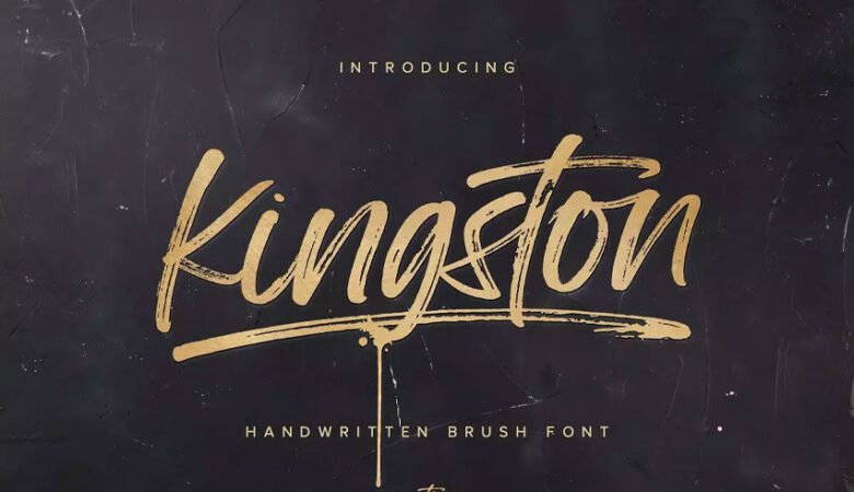 Kingston Brush Font