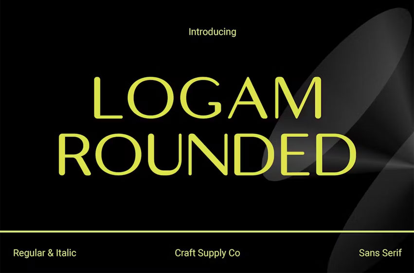 Logam Rounded Font