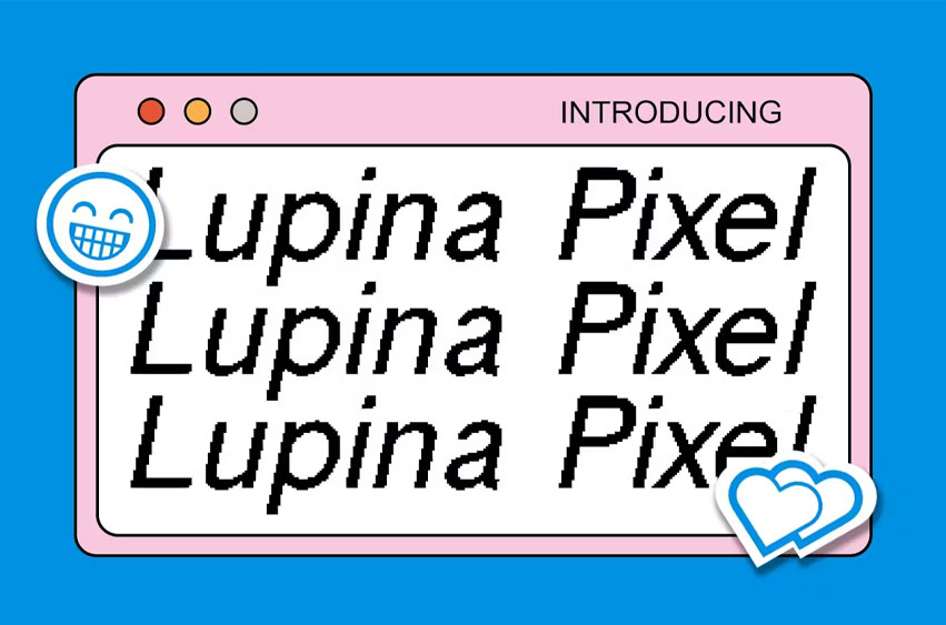 Lupina Pixel Font