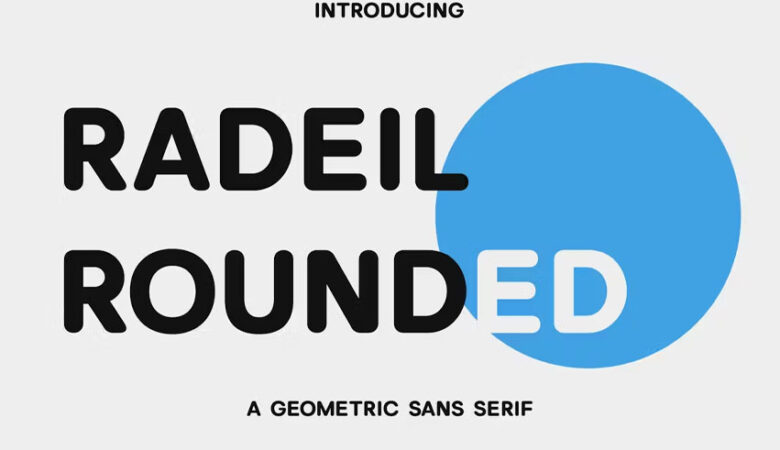 Radeil Rounded Font