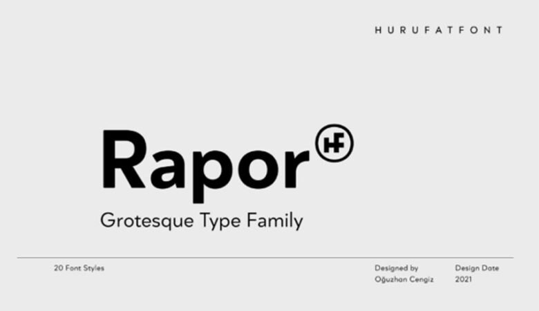 Rapor Font