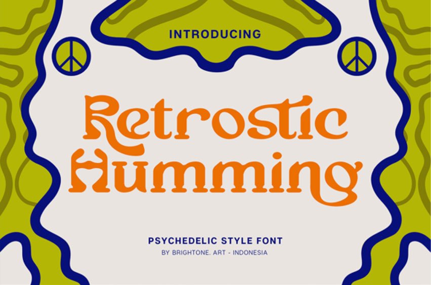 Retrostic Humming Font