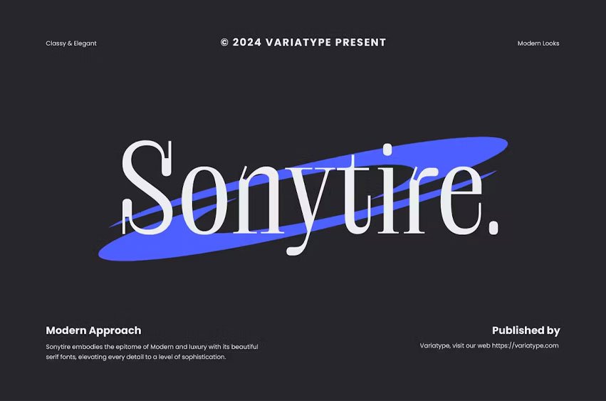 Sonytire Font