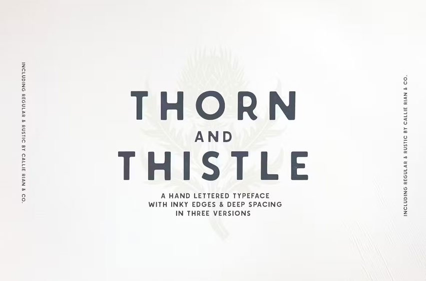 Thorn & Thistle Font