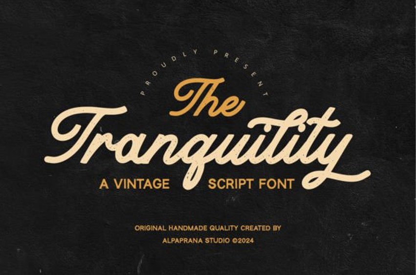 Tranquility Font