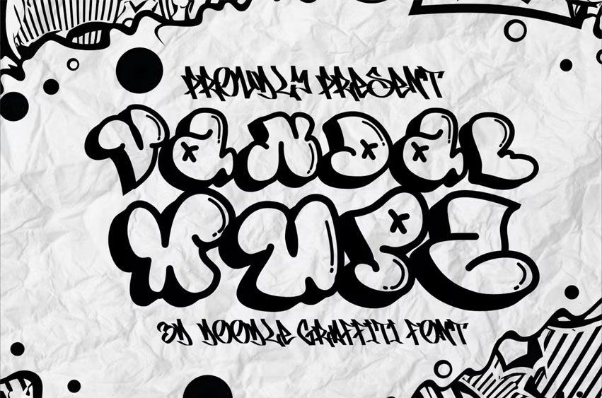 Vandal Wupz Font