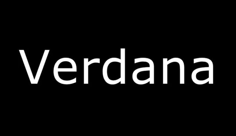 Verdana Font