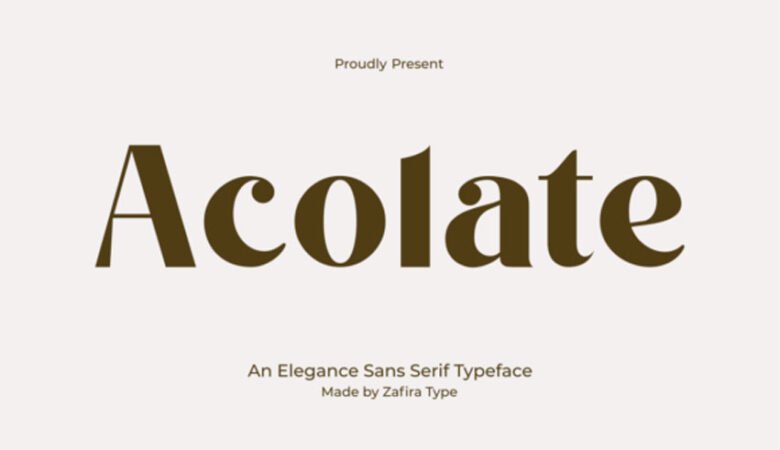 Acolate Font