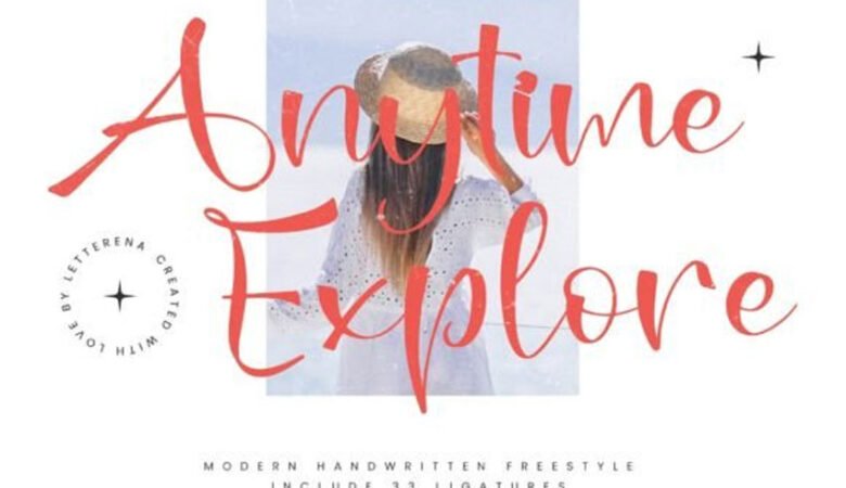 Anytime Explore Font