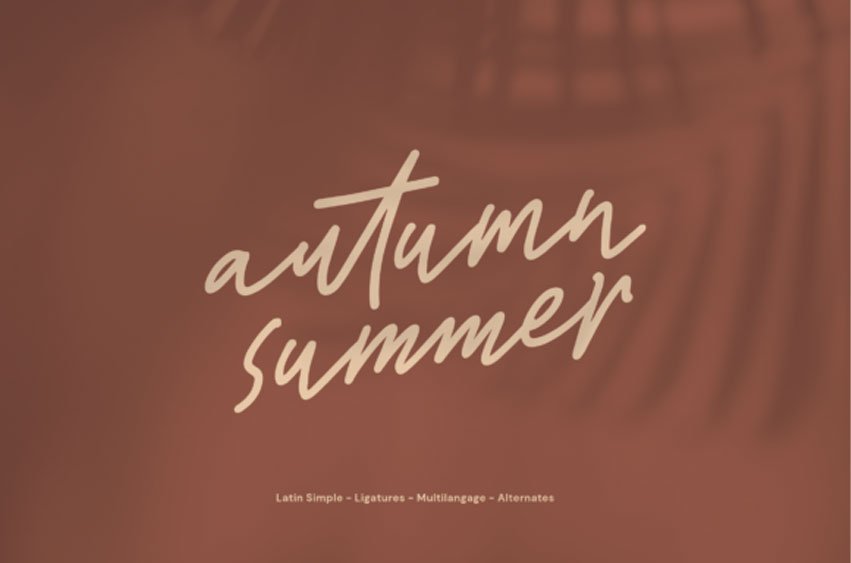 Autumn Summer Font