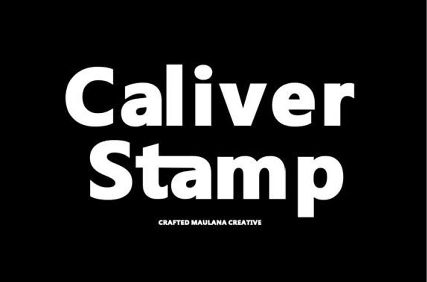 Caliver Stamp Font