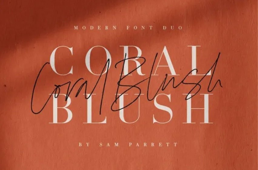 Coral Blush Font