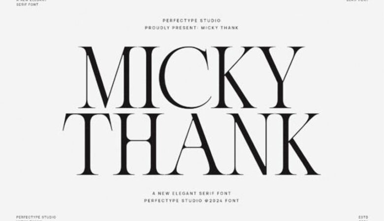 Micky Thank Font