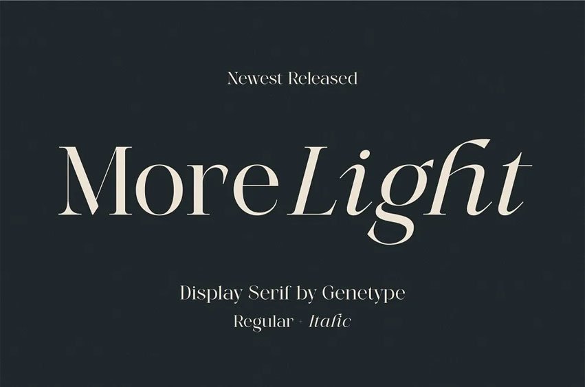 More Light Font