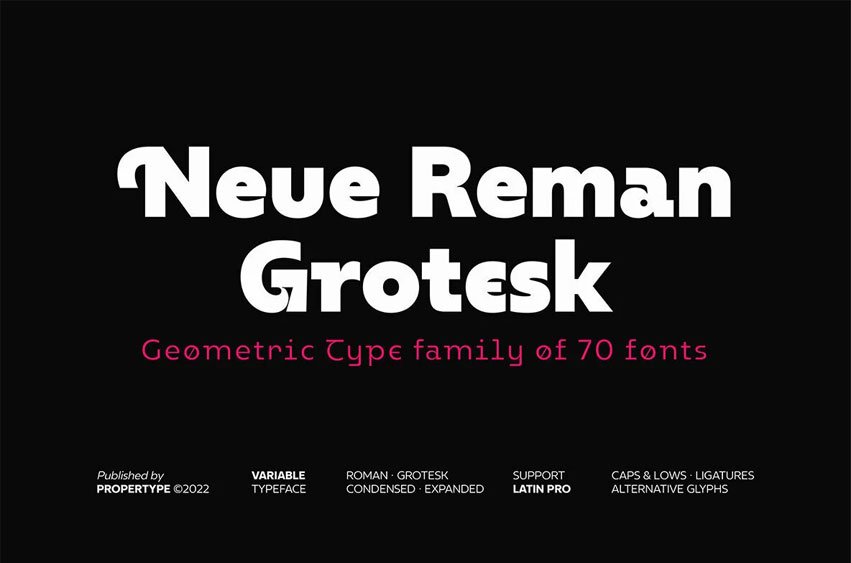 Neue Reman GT Font