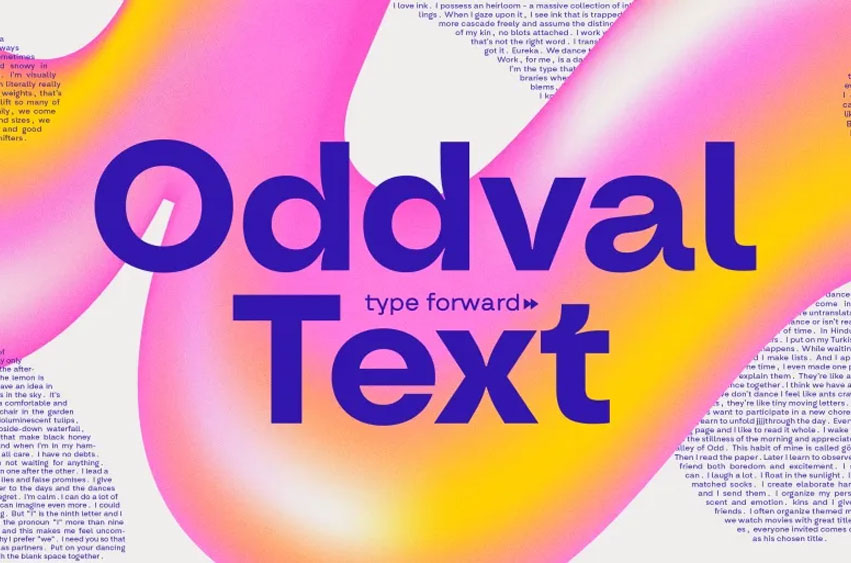 Oddval Text Font