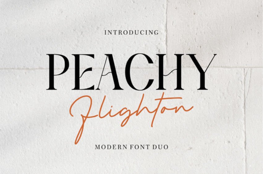 Peachy Flighton Font