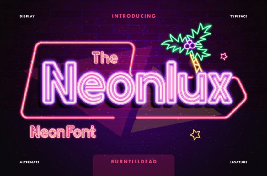 The Neonlux Font