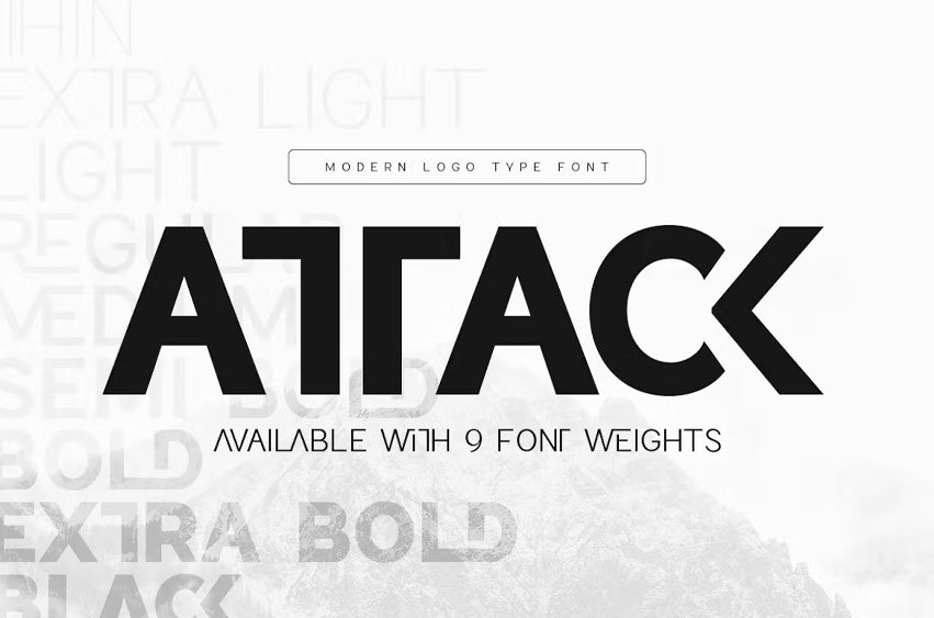 Attack Font